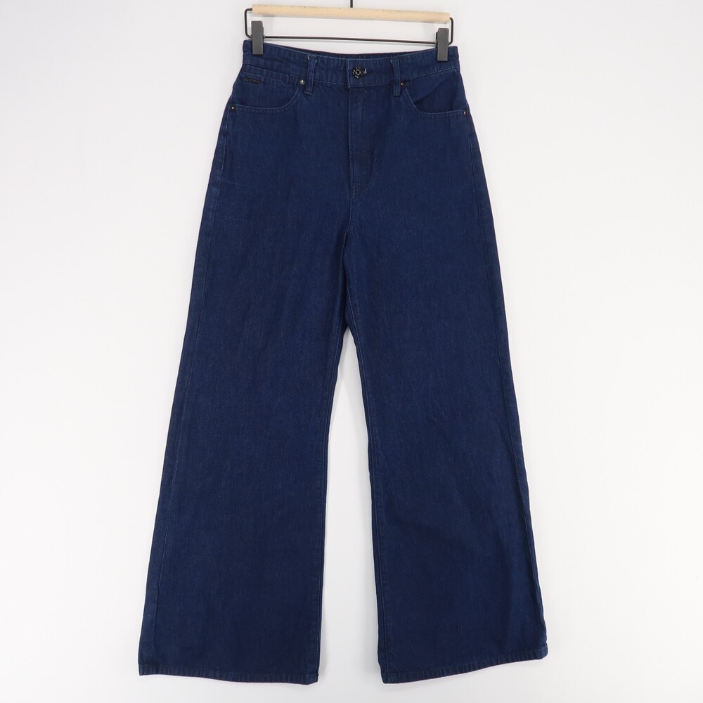 G Star Deck‎ Jeans Womens 28 Blue Ultra High Wide Leg Dark Wash Denim